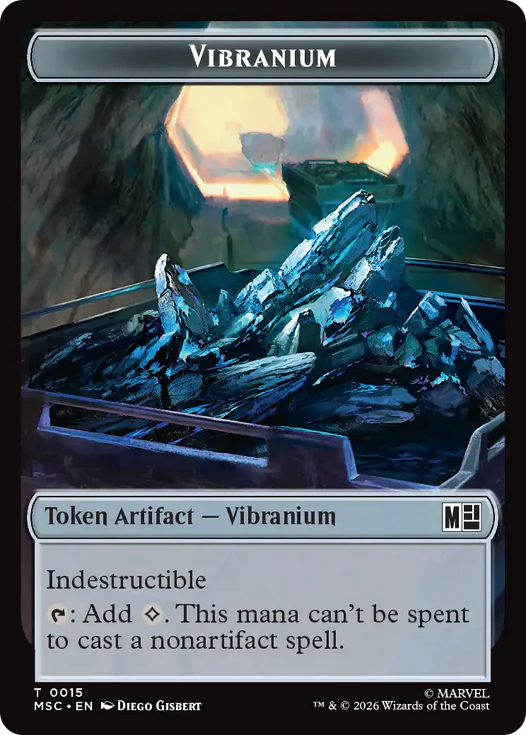 Beast // Vibranium Double-Sided Token [Marvel Super Heroes Commander Tokens] - Image 2