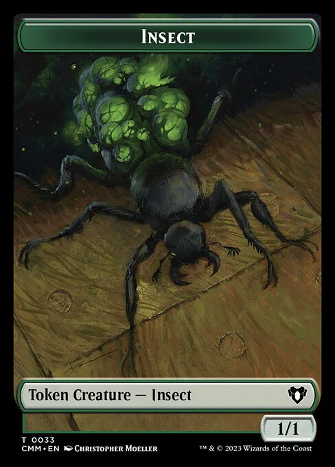 Bird // Insect Double-Sided Token [Commander Masters Tokens] - Image 2