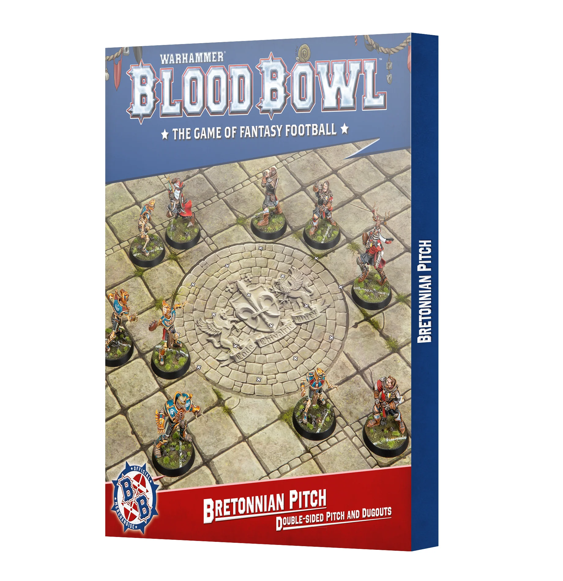 Blood Bowl Bretonnian Team Pitch and Dugouts