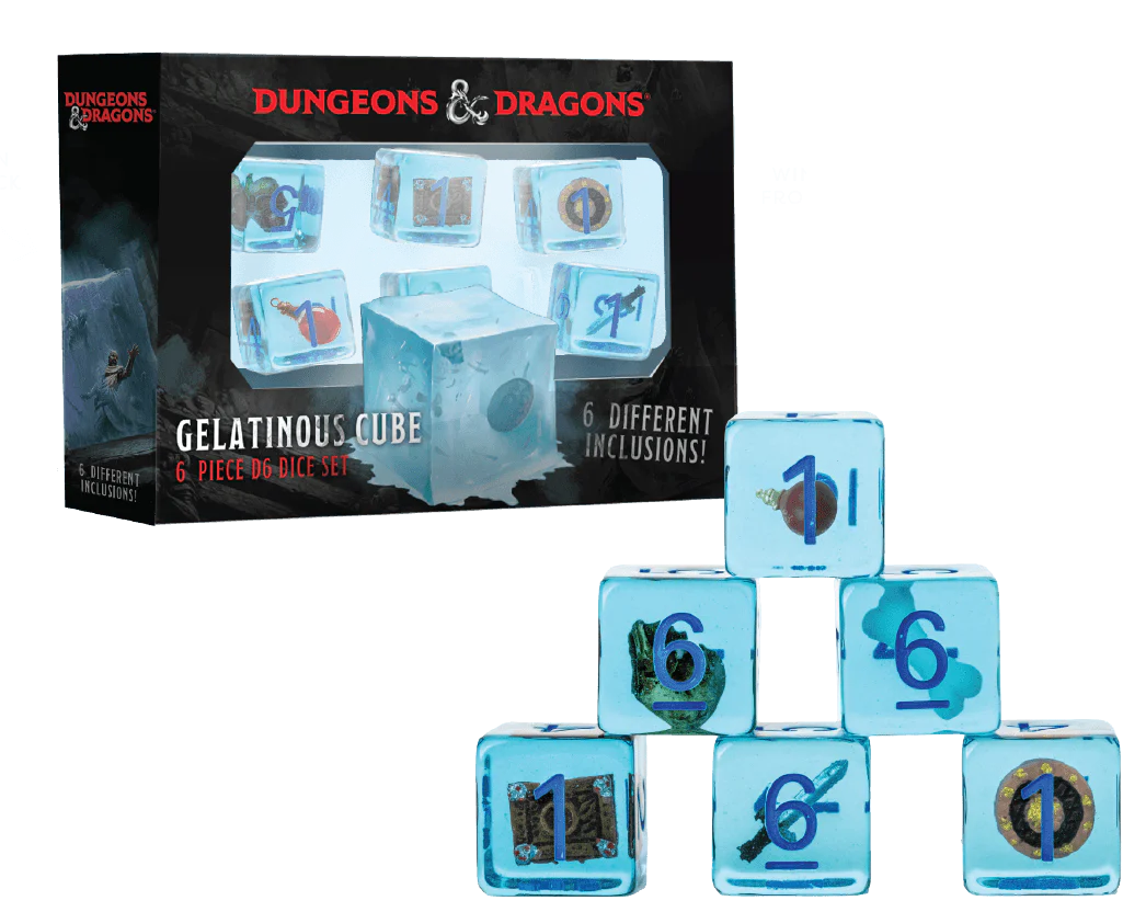 Dungeons & Dragons - Gelatinous Cube 6 Piece D6 Dice Set - Image 2