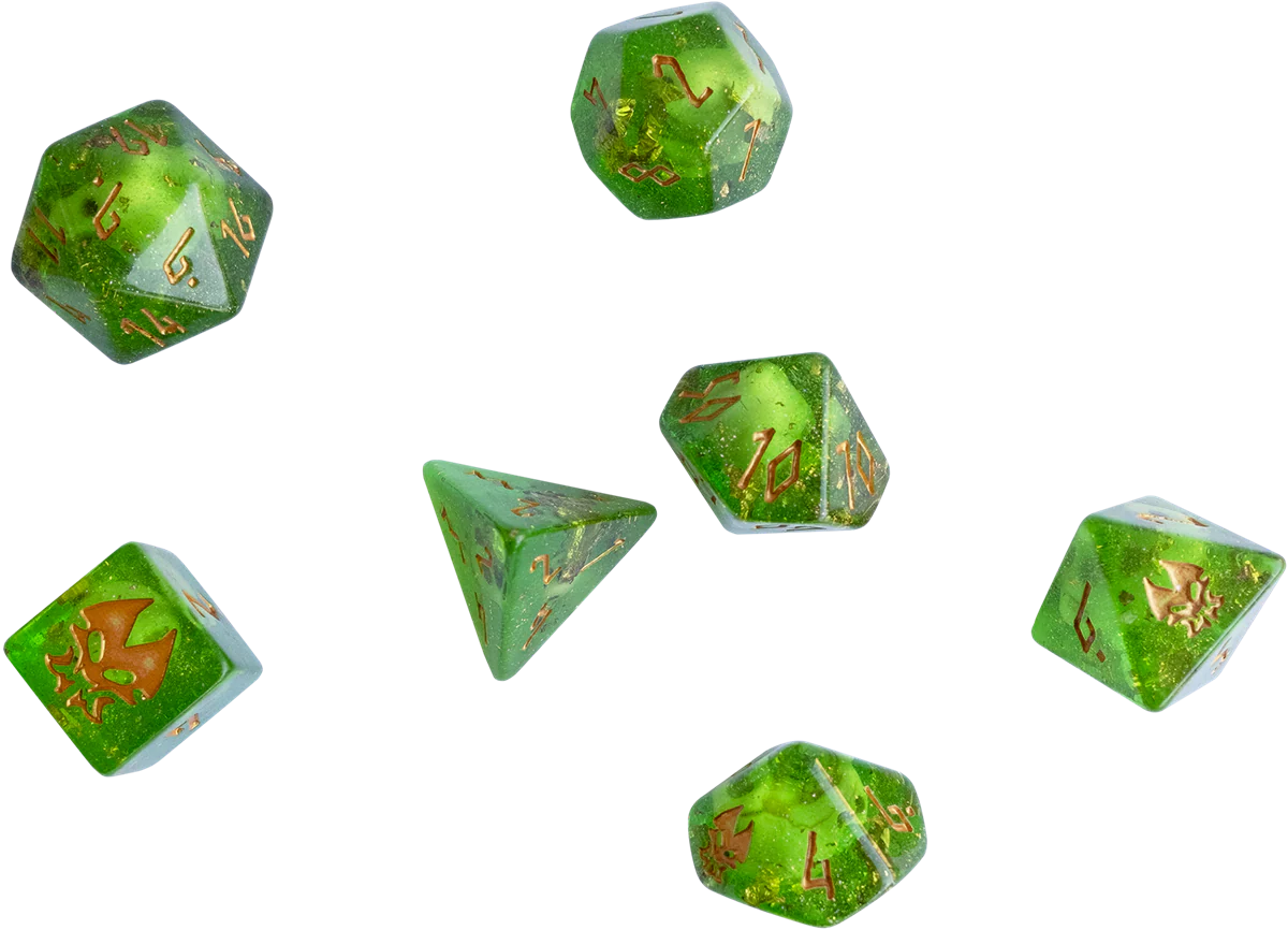 Heliana's Guide to Monster Hunting - Polyhedrooze Dice Set
