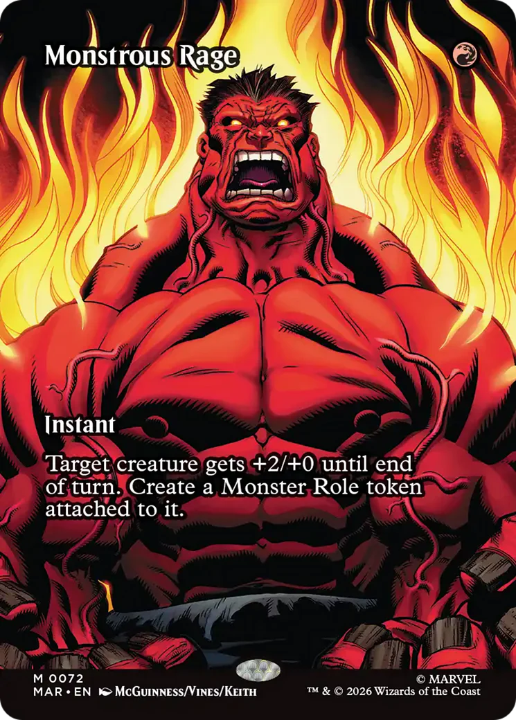 Monstrous Rage (Borderless) [Marvel Universe: Eternal-Legal]