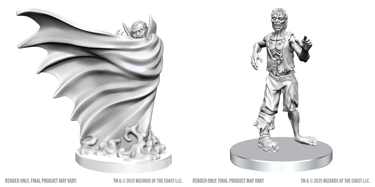 Nolzur's Marvelous Miniatures: Classic Vampire & Classic Zombie