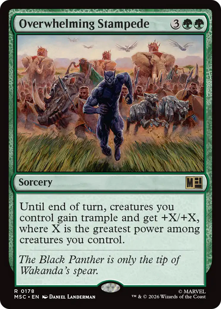 Overwhelming Stampede (Surge Foil) [Marvel Super Heroes Commander]