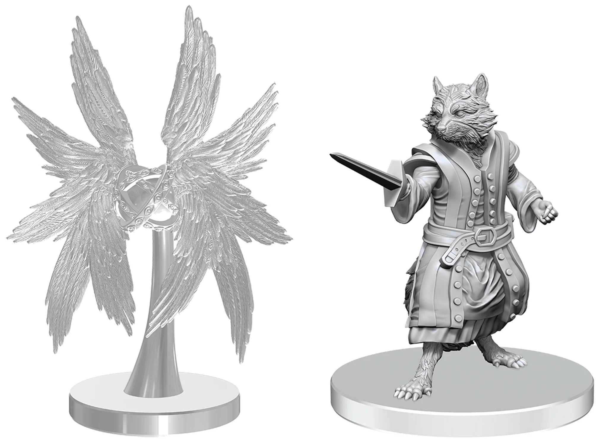 Pathfinder Battles Deep Cuts: Procyal (Raccoon Agathion) & Zoaem (Ring Archon)