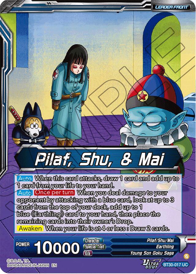 Pilaf, Shu, & Mai // Pilaf, Shu, & Mai, Entrusted Ambitions (SLR) (BT30-017) [Three Glorious Fighters] - Image 2