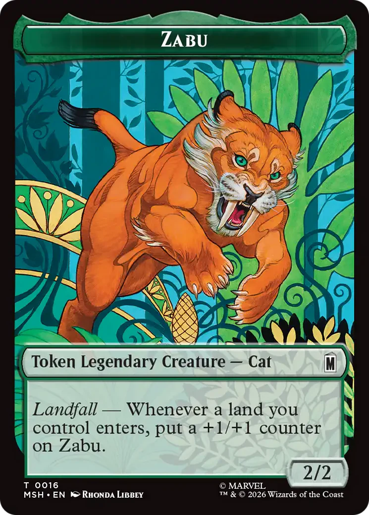Redwing // Zabu Double-Sided Token [Marvel Super Heroes Tokens] - Image 2