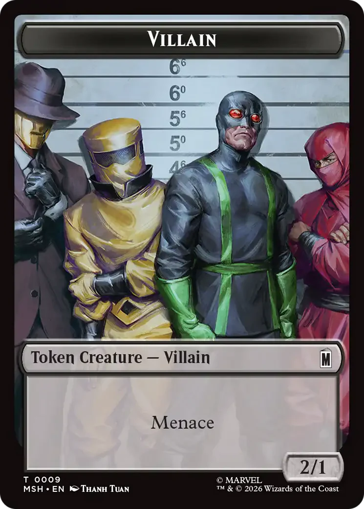 Shapeshifter (002) // Villain (009) Double-Sided Token [Marvel Super Heroes Commander Tokens] - Image 2