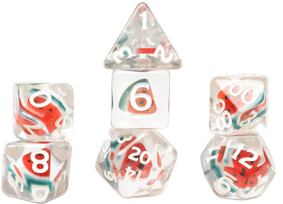 Sirius Dice - Dice Set - Fruit Slice - Watermelon