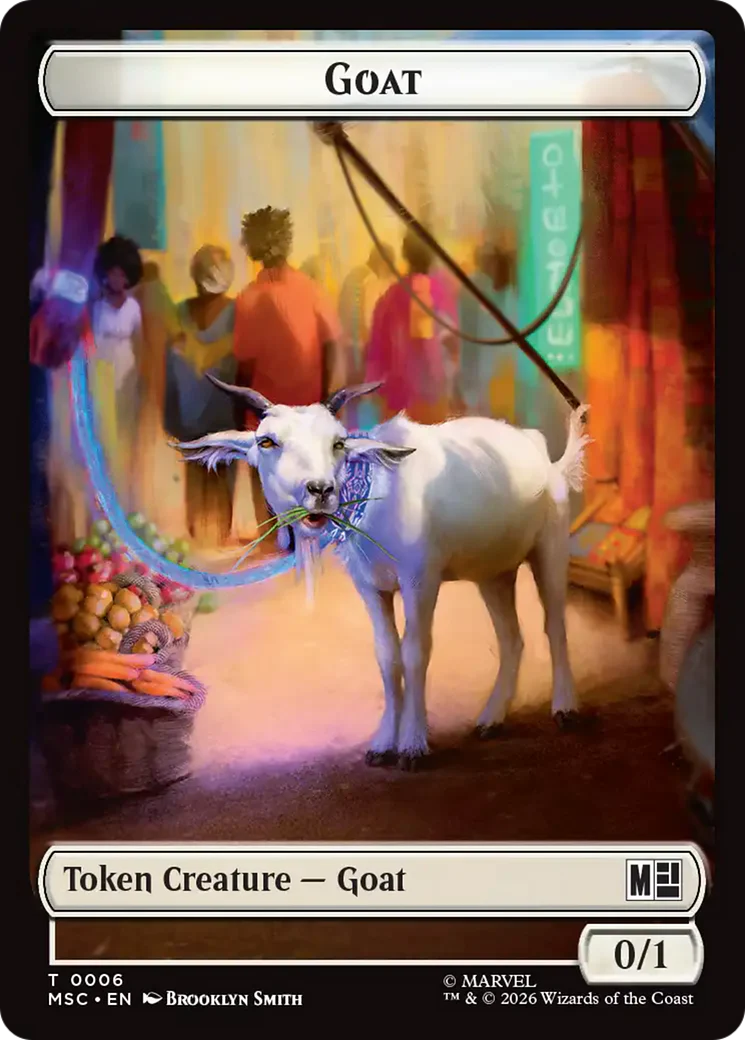 Soldier // Goat Double-Sided Token [Marvel Super Heroes Commander Tokens] - Image 2