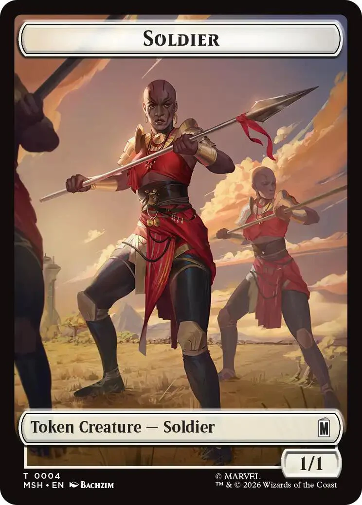 Soldier // Insect Double-Sided Token [Marvel Super Heroes Tokens]