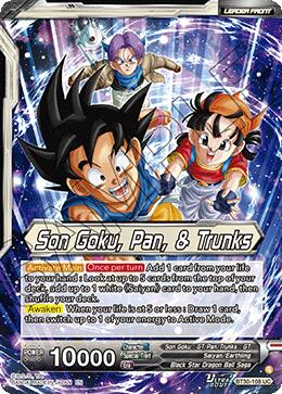 Son Goku, Pan, & Trunks // Son Goku, Pan, & Trunks, Exciting Adventures (SLR) (BT30-108) [Three Glorious Fighters] - Image 2