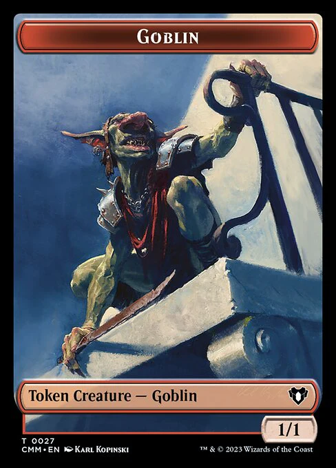 Spirit (0039) // Goblin Double-Sided Token [Commander Masters Tokens] - Image 2