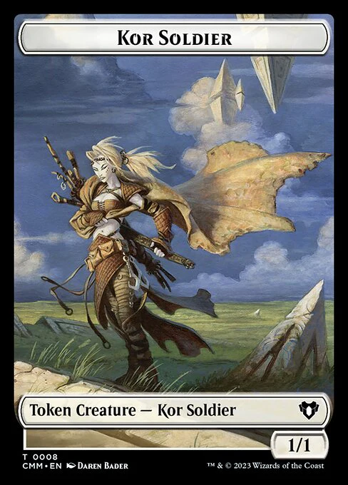 Spirit (0039) // Kor Soldier Double-Sided Token [Commander Masters Tokens] - Image 2