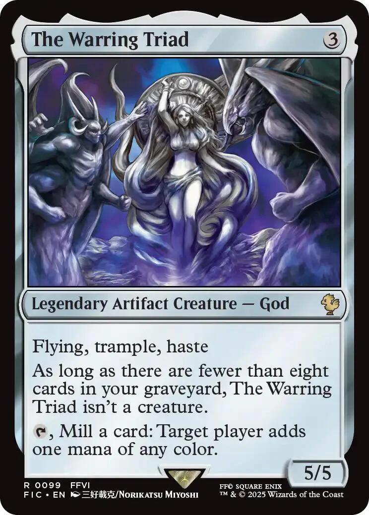 The Warring Triad (Surge Foil) [FINAL FANTASY Commander]