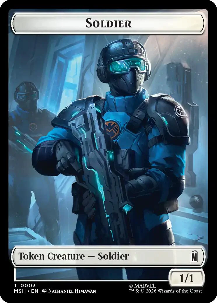 Villain // Soldier Double-Sided Token [Marvel Super Heroes Tokens] - Image 2